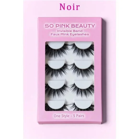 SO PINK BEAUTY Faux Mink Eyelashes 5 Pairs - Picture 13 of 14